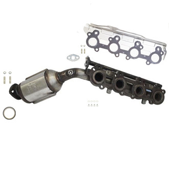AP Exhaust® - Stainless Steel Direct Fit Exhaust Manifold with Integrated Catalytic Converter