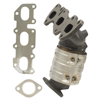 AP Exhaust® - Stainless Steel Direct Fit Exhaust Manifold with Integrated Catalytic Converter