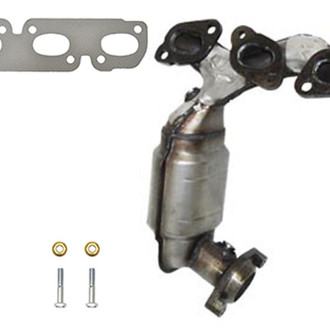 AP Exhaust® - Stainless Steel Direct Fit Exhaust Manifold with Integrated Catalytic Converter