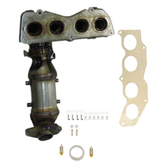 AP Exhaust® - Stainless Steel Direct Fit Exhaust Manifold with Integrated Catalytic Converter