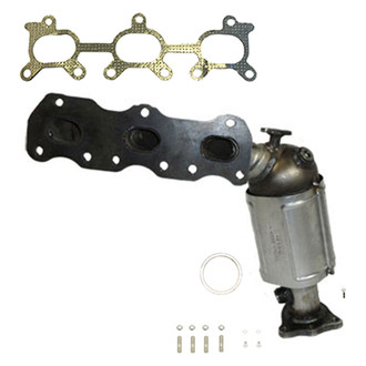 AP Exhaust® 641417 - Stainless Steel Direct Fit Exhaust Manifold with Integrated Catalytic Converter