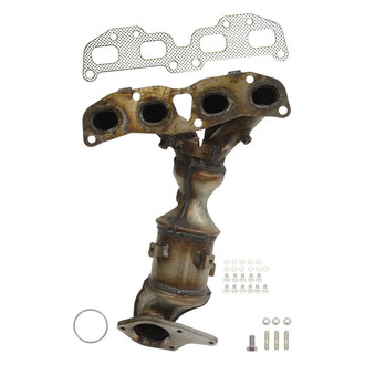 AP Exhaust® - Stainless Steel Direct Fit Exhaust Manifold with Integrated Catalytic Converter