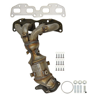 AP Exhaust® - Stainless Steel Direct Fit Exhaust Manifold with Integrated Catalytic Converter