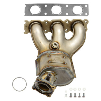 AP Exhaust® - Stainless Steel Direct Fit Exhaust Manifold with Integrated Catalytic Converter