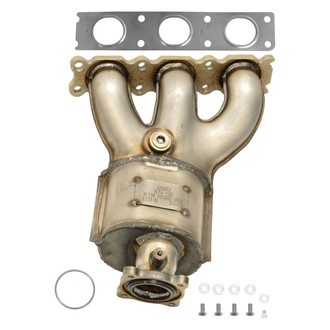 AP Exhaust® - Stainless Steel Direct Fit Exhaust Manifold with Integrated Catalytic Converter