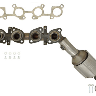 AP Exhaust® - Stainless Steel Direct Fit Exhaust Manifold with Integrated Catalytic Converter