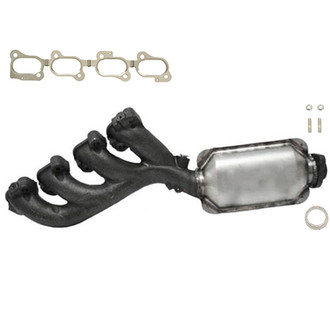 AP Exhaust® - Stainless Steel Direct Fit Exhaust Manifold with Integrated Catalytic Converter
