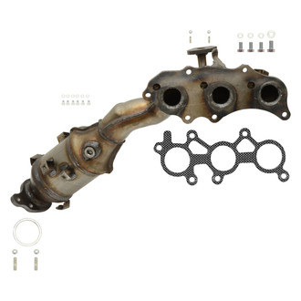 AP Exhaust® - Stainless Steel Direct Fit Exhaust Manifold with Integrated Catalytic Converter