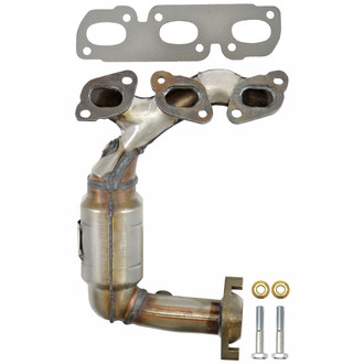 AP Exhaust® - Stainless Steel Direct Fit Exhaust Manifold with Integrated Catalytic Converter