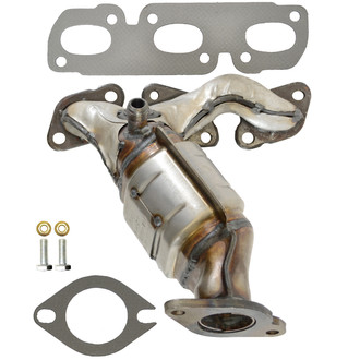 AP Exhaust® - Stainless Steel Direct Fit Exhaust Manifold with Integrated Catalytic Converter
