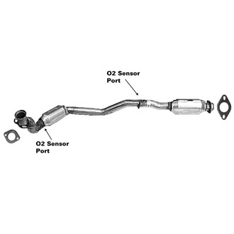 AP Exhaust® - Direct Fit Catalytic Converter and Pipe Assembly