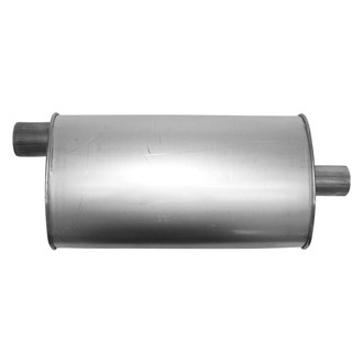 AP Exhaust® - MSL Maximum Aluminized Steel Oval Direct-Fit Exhaust Muffler with Inlet/Outlet Neck