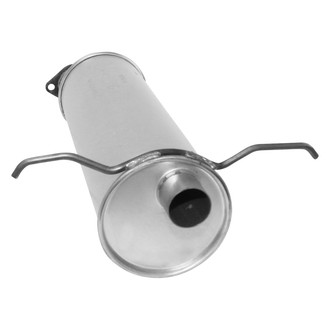 AP Exhaust® - MSL Maximum Aluminized Steel Round Direct Fit Exhaust Muffler with Flange and Outlet Neck