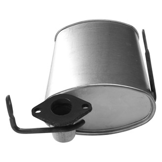 AP Exhaust® - MSL Maximum Aluminized Steel Oval Direct Fit Exhaust Muffler with Flange and Inlet Neck