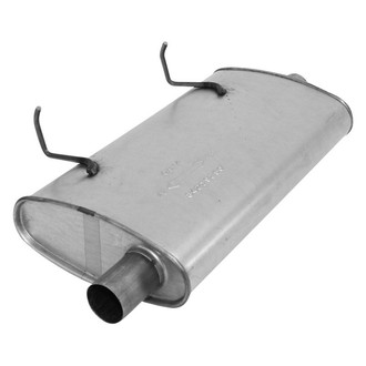 AP Exhaust® - MSL Maximum Aluminized Steel Oval Direct Fit Exhaust Muffler with Inlet / Outlet Neck