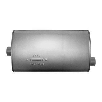 AP Exhaust® - MSL Maximum Aluminized Steel Oval Direct-Fit Exhaust Muffler with Inlet/Outlet Neck