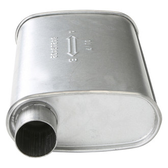 AP Exhaust® - MSL Maximum Aluminized Steel Oval Direct-Fit Exhaust Muffler with Inlet/Outlet Neck