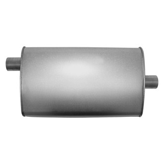 AP Exhaust® - MSL Maximum Aluminized Steel Oval Direct-Fit Exhaust Muffler with Inlet/Outlet Neck