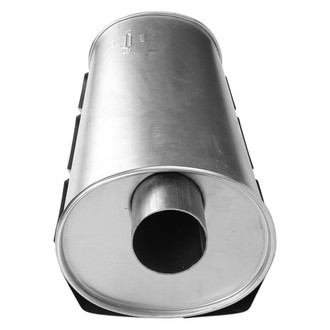 AP Exhaust® - MSL Maximum Aluminized Steel Oval Direct-Fit Exhaust Muffler with Inlet/Outlet Neck