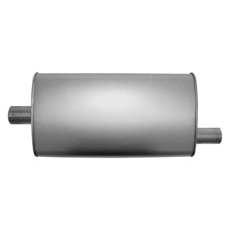 AP Exhaust® - MSL Maximum Aluminized Steel Oval Direct Fit Exhaust Muffler with Inlet / Outlet Neck
