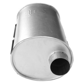 AP Exhaust® - MSL Maximum Aluminized Steel Oval Direct-Fit Exhaust Muffler with Inlet/Outlet Neck