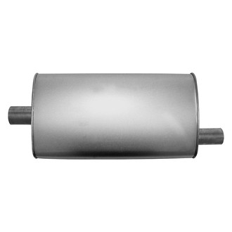 AP Exhaust® - MSL Maximum Aluminized Steel Oval Direct Fit Exhaust Muffler with Inlet / Outlet Neck