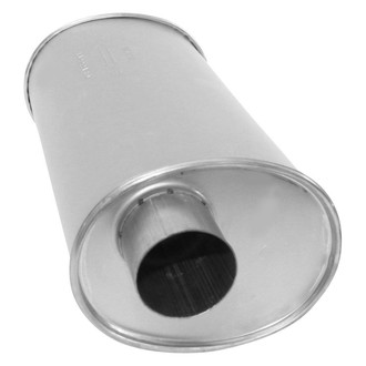AP Exhaust® - MSL Maximum Aluminized Steel Oval Direct-Fit Exhaust Muffler with Inlet/Outlet Neck