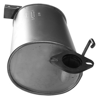AP Exhaust® - MSL Maximum Aluminized Steel Oval Direct Fit Exhaust Muffler with Flange and Inlet Neck