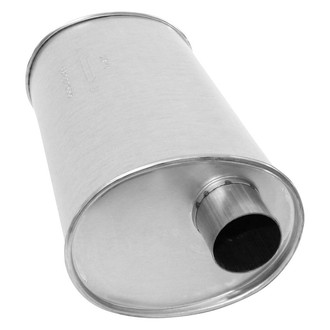 AP Exhaust® - MSL Maximum Aluminized Steel Oval Direct-Fit Exhaust Muffler with Inlet/Outlet Neck