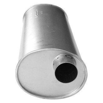 AP Exhaust® - MSL Maximum Aluminized Steel Oval Direct-Fit Exhaust Muffler with Inlet/Outlet Neck