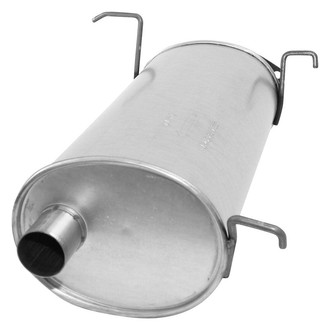 AP Exhaust® - MSL Maximum Oval Direct Fit Exhaust Muffler with Flange and Inlet Neck