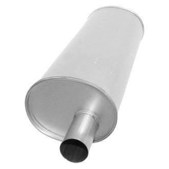 AP Exhaust® - MSL Maximum Aluminized Steel Oval Direct-Fit Exhaust Muffler with Inlet/Outlet Neck