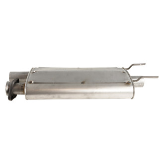 AP Exhaust® - MSL Maximum Aluminized Steel Oval Direct Fit Exhaust Muffler with Flare Flange and Outlet Neck