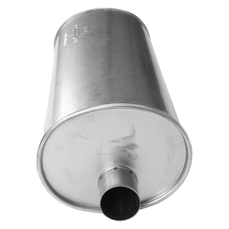 AP Exhaust® - MSL Maximum Aluminized Steel Oval Direct-Fit Exhaust Muffler with Inlet/Outlet Neck