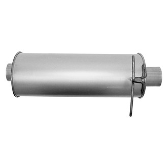 AP Exhaust® - MSL Maximum Aluminized Steel Oval Direct-Fit Exhaust Muffler with Inlet/Outlet Neck