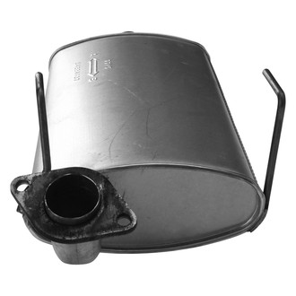 AP Exhaust® - MSL Maximum Aluminized Steel Oval Direct Fit Exhaust Muffler with Flange and Inlet Neck