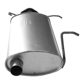 AP Exhaust® - MSL Maximum Aluminized Steel Oval Direct Fit Exhaust Muffler with Welded Flange and Outlet Neck