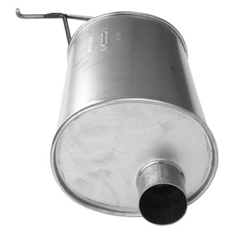 AP Exhaust® - MSL Maximum Oval Direct Fit Exhaust Muffler with Inlet / Outlet Neck