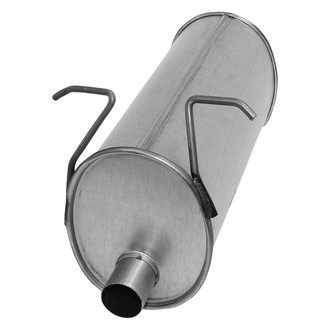 AP Exhaust® - MSL Maximum Aluminized Steel Oval Direct Fit Exhaust Muffler with Inlet / Outlet Neck