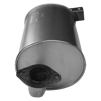 AP Exhaust® - MSL Maximum Aluminized Steel Oval Direct Fit Exhaust Muffler with Flange and Inlet Neck