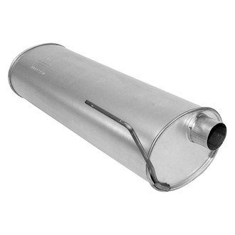 AP Exhaust® - MSL Maximum Aluminized Steel Oval Direct Fit Exhaust Muffler with Inlet / Outlet Neck