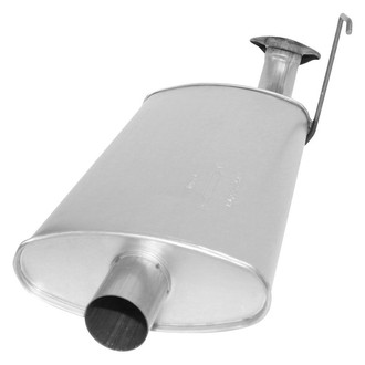 AP Exhaust® - MSL Maximum Oval Direct Fit Exhaust Muffler with Flange and Inlet Neck