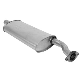 AP Exhaust® - MSL Maximum Aluminized Steel Oval Direct Fit Exhaust Muffler with Flange and Inlet Neck