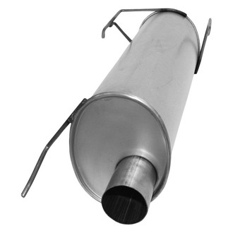 AP Exhaust® - MSL Maximum Aluminized Steel Oval Direct Fit Exhaust Muffler with Inlet / Outlet Neck