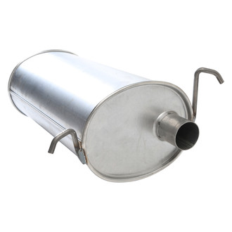 AP Exhaust® - MSL Maximum Aluminized Steel Oval Direct Fit Exhaust Muffler with Inlet / Outlet Neck