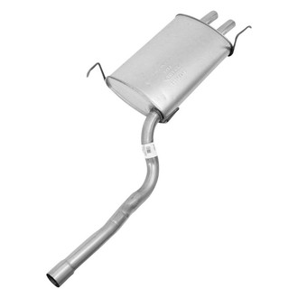 AP Exhaust® - Rear Aluminized Steel Exhaust Muffler and Pipe Assembly