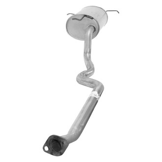 AP Exhaust® - Rear Aluminized Steel Exhaust Muffler and Pipe Assembly