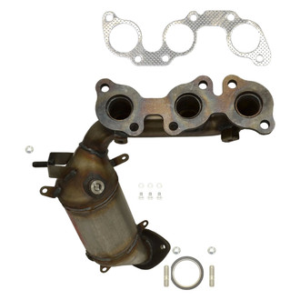 AP Exhaust® - Stainless Steel Direct Fit Exhaust Manifold with Integrated Catalytic Converter
