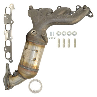 AP Exhaust® - Stainless Steel Direct Fit Exhaust Manifold with Integrated Catalytic Converter