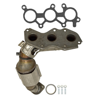 AP Exhaust® - Stainless Steel Direct Fit Exhaust Manifold with Integrated Catalytic Converter